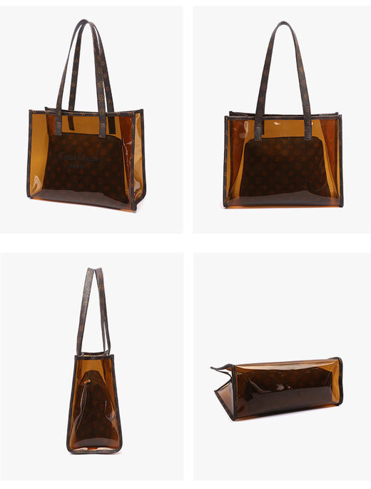 【新品会】英国clous krause印花透明子母托特包8133868101