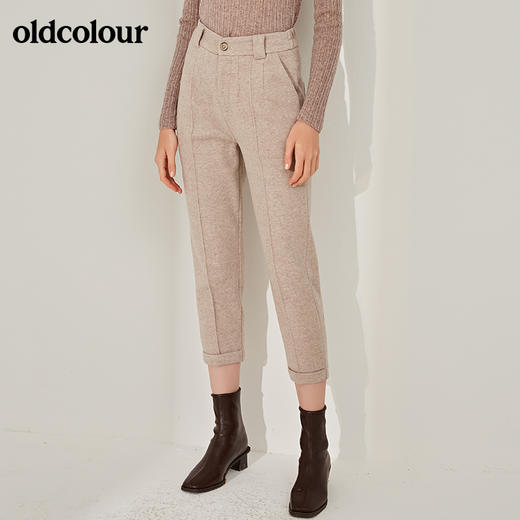 oldcolour冬季休闲长裤女厚保暖BM41073042 商品图2