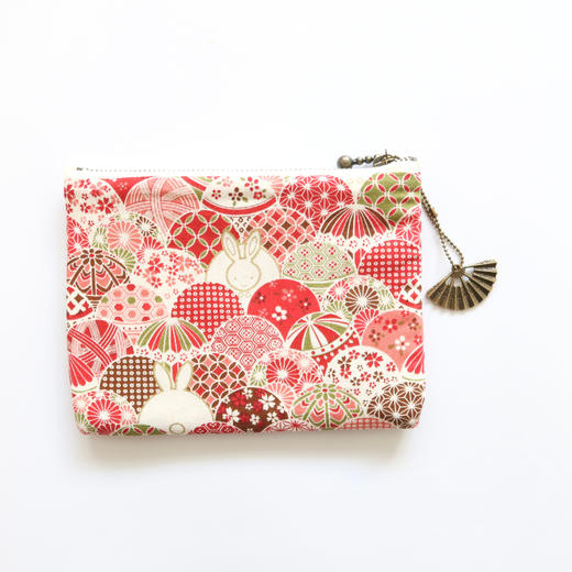 HUJI祤集Komon收纳包风の花绣球小兔 商品图1