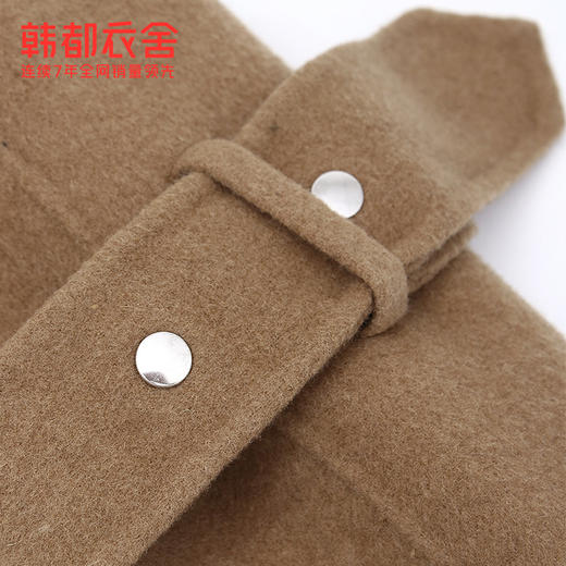 韩都衣舍2019冬装新款女装韩版宽松休闲中长款毛呢外套JW13224筱 商品图3