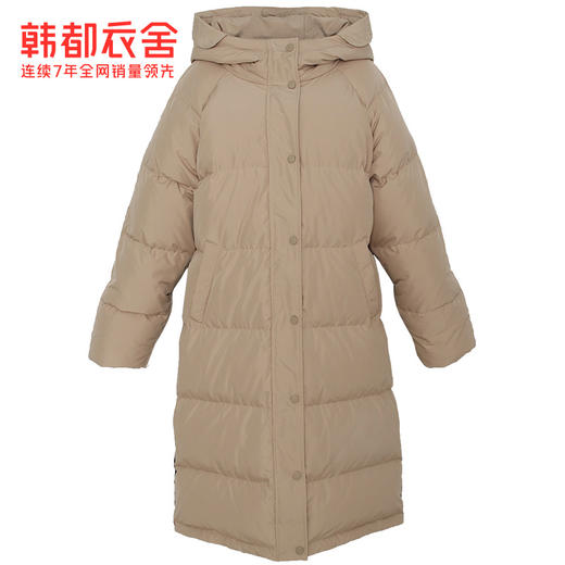 韩都衣舍2019韩版女装冬装新款宽松中长款连帽羽绒服GQ10609耒 商品图4