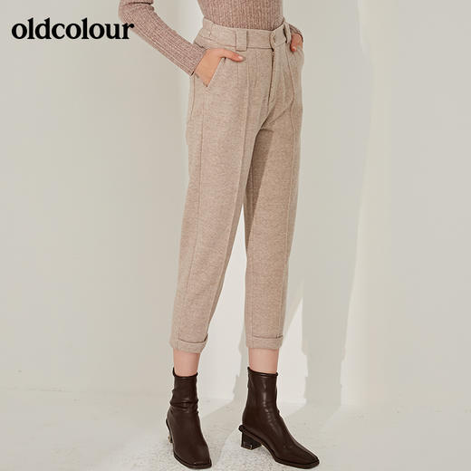 oldcolour冬季休闲长裤女厚保暖BM41073042 商品图3