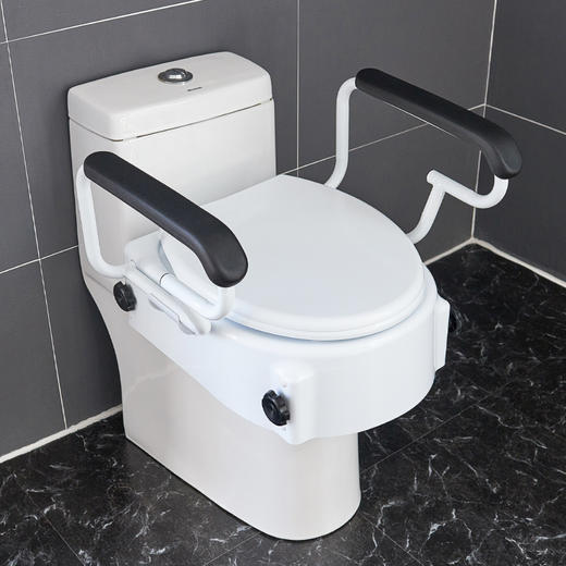 无障碍卫浴安全马桶增高器厕所带扶手马桶卫生间坐便器增高垫