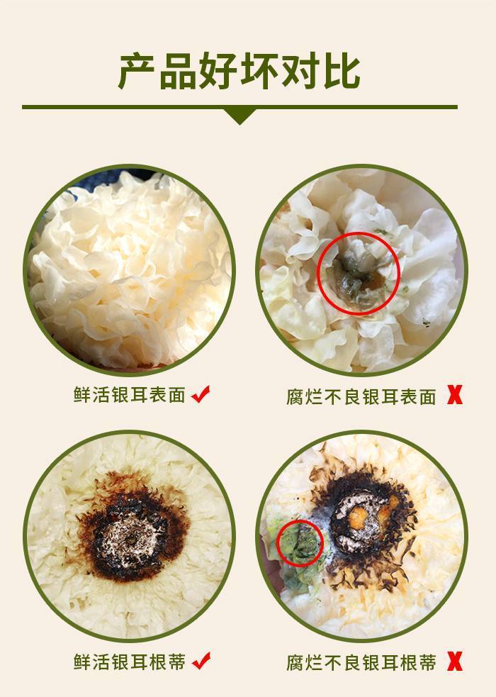 【邮政惠农合作】 新鲜银耳白木耳鲜雪耳 非干货 125g/朵 6朵盒装鲜