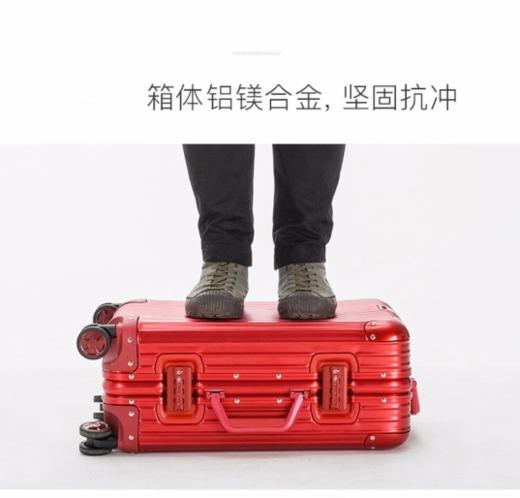【新年0元砍】全铝镁行李箱ins潮铝框男女拉杆箱可登机防摔密码旅行箱AL-0025 商品图5