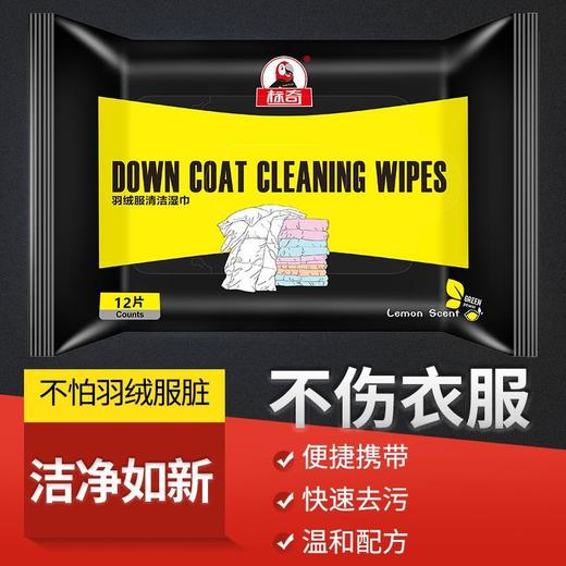 【羽绒服清洁湿巾】免水洗去污！随时随处避免尴尬，携带方便，护手不伤衣 商品图3