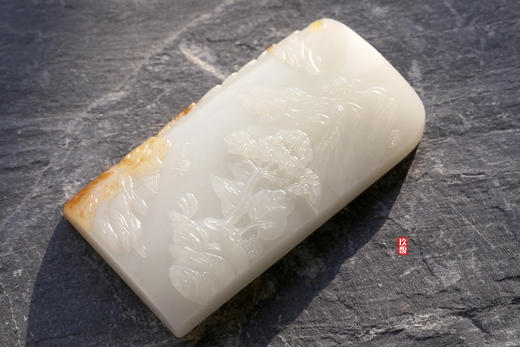 和田玉（羊脂玉）籽料对牌挂件--胜日寻芳 101.73/101.37g 商品图1