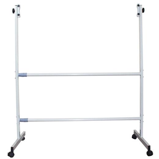 旁边夹可旋转白板架子写字板支架办公白板移动支架黑板绿板架可移动带轮立式展示架留言板看板架 商品图0