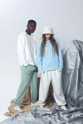 时空探索防粘毛卫衣|阿迪优衣库同厂男女同款不粘毛防静电