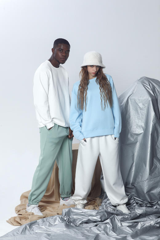 时空探索防粘毛卫衣|阿迪优衣库同厂男女同款不粘毛防静电 商品图0