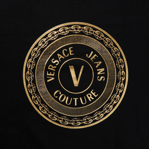 versace jeans 範思哲 2021新品 男士logo徽標印花圖案圓領長袖衛衣