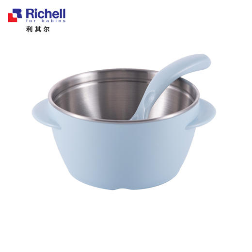 日本Richell利其尔 T.L.I.不锈钢隔热碗 370ml / 510ml 宝宝辅食碗 商品图4