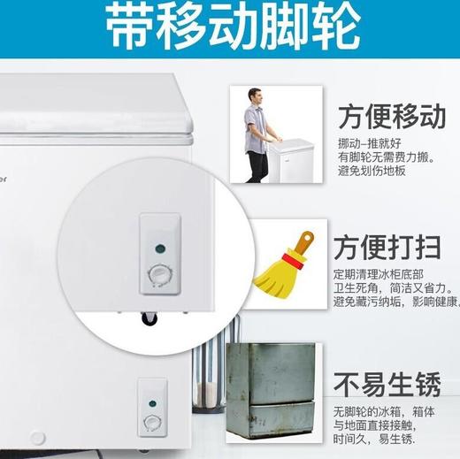 【海尔冰柜】*Haier/海尔100升节能冷藏冷冻转换卧式家用小型冷柜BC/BD-100HD 商品图2