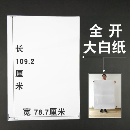 大张纸全开大白纸普通白纸大张 超大全开白图纸120g大白纸 画画纸 白板纸会议培训用纸 商品图6