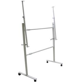 承托式厚重型移动白板支架架子写字板架办公白板支架黑板绿板架可移动带轮立式白板支架展示架留言板看板支架架子