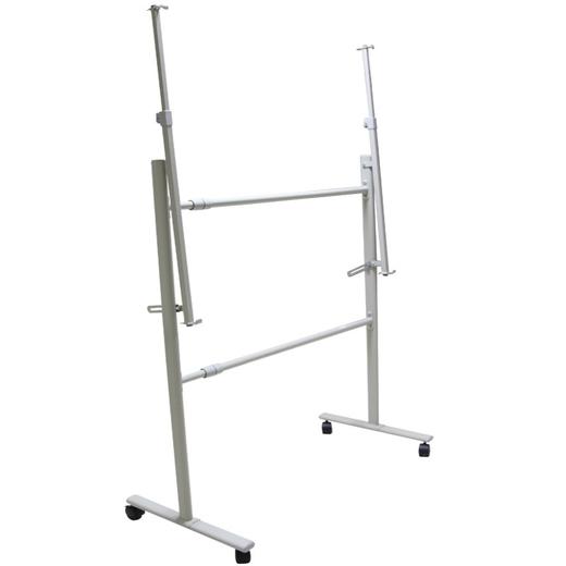 承托式厚重型移动白板支架架子写字板架办公白板支架黑板绿板架可移动带轮立式白板支架展示架留言板看板支架架子 商品图0