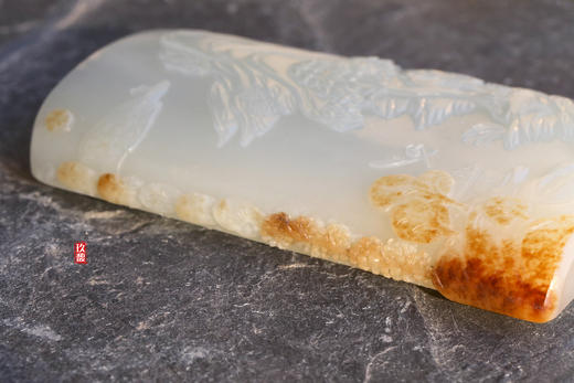 和田玉（羊脂玉）籽料对牌挂件--胜日寻芳 101.73/101.37g 商品图2