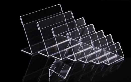 L型亚克力台卡桌牌 透明商品标价牌价牌展示牌会议名牌 商品图0