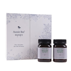 澳美蜜Aussie Bee丨麦利蜂蜜澳大利亚原装进口蜂蜜礼盒500g*2瓶盒装 春节礼品年货礼盒元旦节日送礼福利