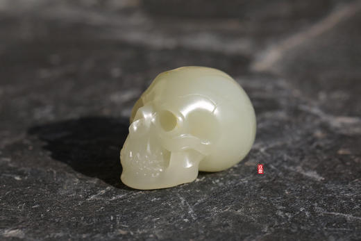 和田玉（白玉）籽料挂件-- 骷髅头18.63g 商品图2