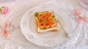 苹果玫瑰花吐司片