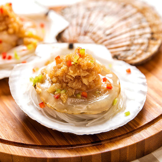 【5折购】蒜蓉粉丝日月贝200g/袋，保质期12个月，冷冻保存 商品图1