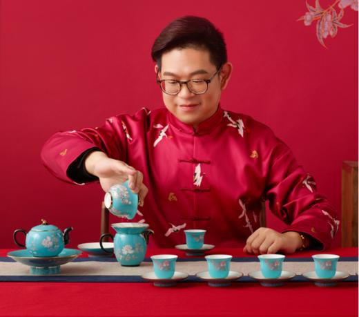 国瓷永丰源 水墨牡丹26头茶具 商品图0