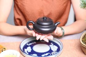 紫砂壶-仿古壶，原矿朱泥捂灰，230ML，庄伟杰全手工制作