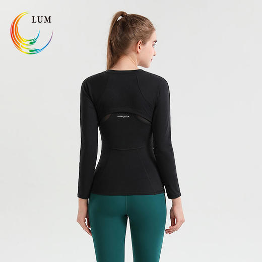 露檬秋冬新品瑜伽长袖LUM39672(含胸垫) 商品图3