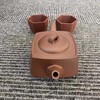 紫砂壶-矿四方壶，原矿黄龙山紫泥，240ML，吴文贤制作 商品缩略图2