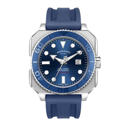 ROMAGO/雷米格【2020年春夏新品】自动机械专业深潜者男士表300M防水强夜光带计时60分钟 RM109 商品图5