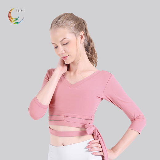 LUM39332露檬瑜伽长袖双面磨毛面料裸感（含胸垫） 商品图2