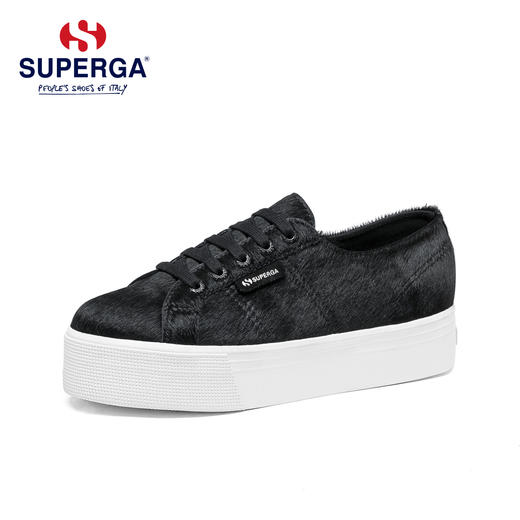 SUPERGA新款女鞋秋冬马毛低帮松糕厚底S00CS50帆布鞋女 商品图4