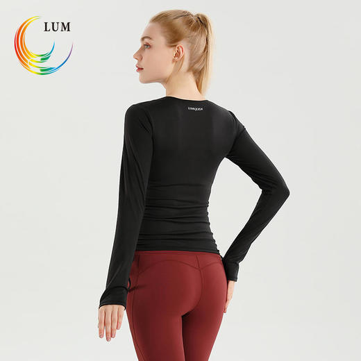 LUM39671露檬新款瑜伽长袖（含胸垫） 商品图3