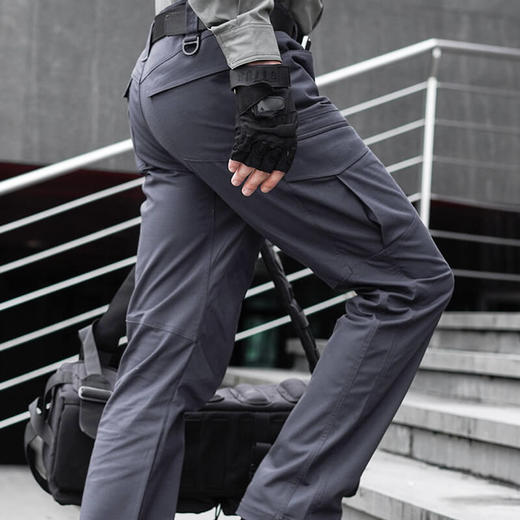 鹰爪行动战术裤男宽松秋冬新品网格作训裤多口袋工装裤耐磨作战裤 商品图3