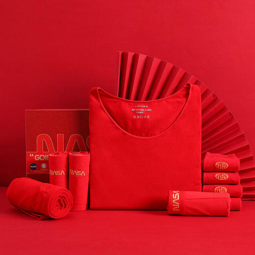【正红色内衣套】NASA系列联名款鸿福套装 商品图1