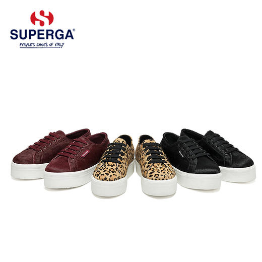 SUPERGA新款女鞋秋冬马毛低帮松糕厚底S00CS50帆布鞋女 商品图1