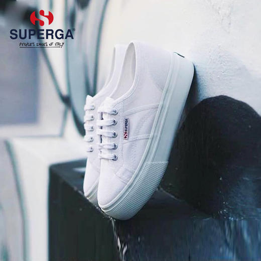 SUPERGA小白鞋 2020新款女松糕厚底透气休闲鞋板鞋帆布鞋学生 商品图0