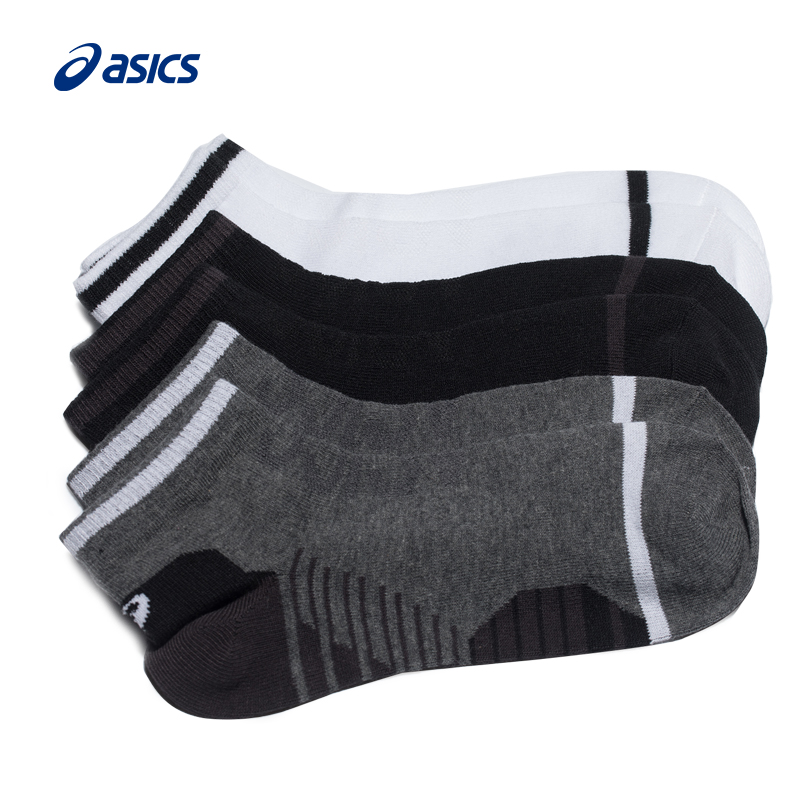 ASICS/亚瑟士2020秋中性透气舒适三双装短袜 3033A545-001