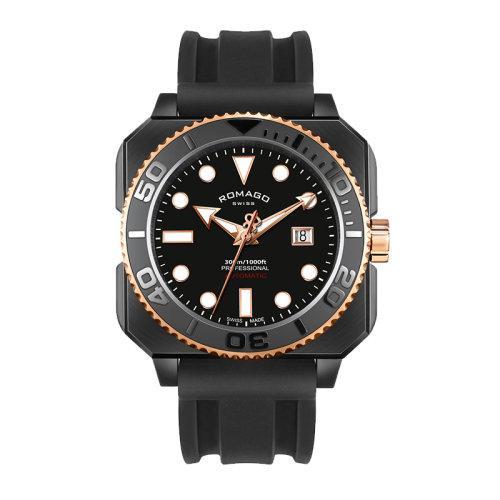 ROMAGO/雷米格【2020年春夏新品】自动机械专业深潜者男士表300M防水强夜光带计时60分钟 RM109 商品图0