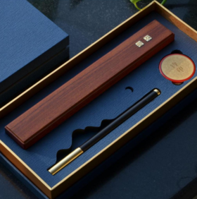 檀木镇纸礼盒套装（不含笔）