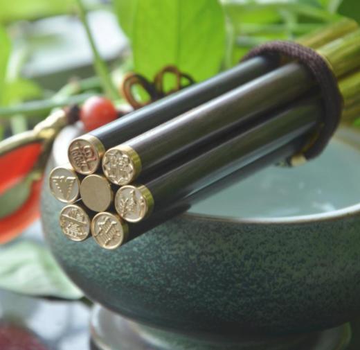 黄铜檀木配件笔  （不含铜字丁） 商品图0