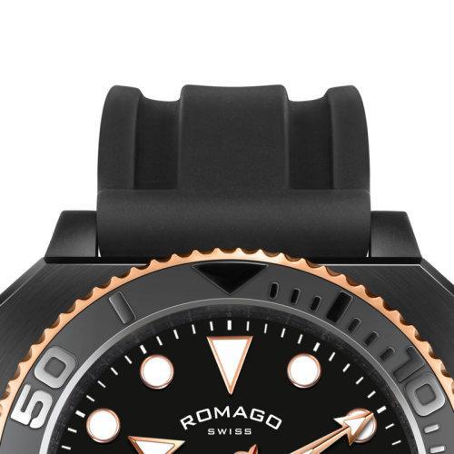 ROMAGO/雷米格【2020年春夏新品】自动机械专业深潜者男士表300M防水强夜光带计时60分钟 RM109 商品图4