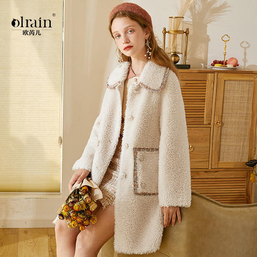 欧芮儿米白色小香风外套 商品图0