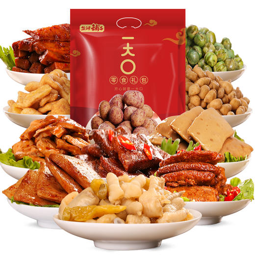 盐津铺子617g家庭装15味零食礼包 商品图3