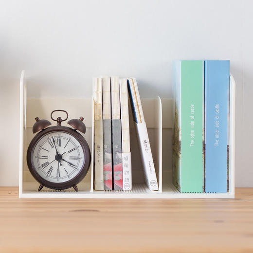 【3格书立，归类整洁】桌面书架书夹书靠简易桌上中小学生课本收纳盒ins风桌面塑料文件架幼儿园宝宝文具整理办公创意办公桌上的固定书本书夹子书挡卡书夹 商品图0