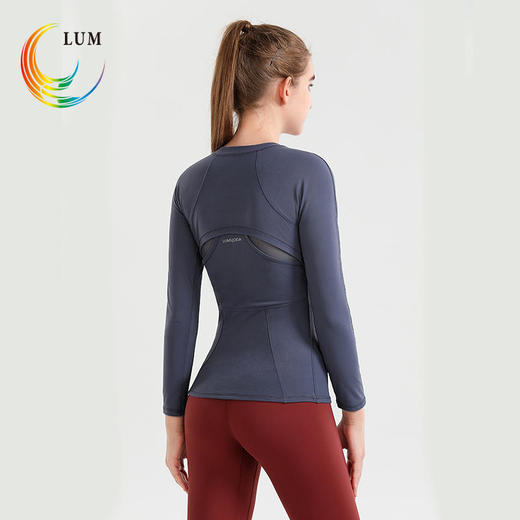 露檬秋冬新品瑜伽长袖LUM39672(含胸垫) 商品图4