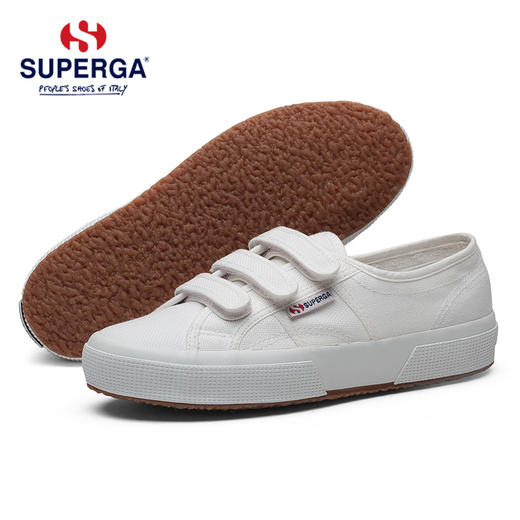 SUPERGA帆布鞋 2020秋冬款魔术贴防滑休闲百搭学生小白鞋板鞋男女 商品图2