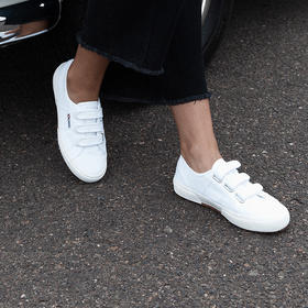 SUPERGA帆布鞋 2020秋冬款魔术贴防滑休闲百搭学生小白鞋板鞋男女