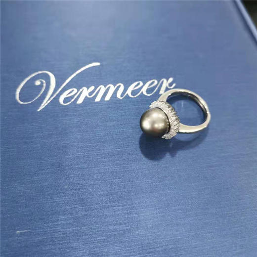 SVT20121-BRWT10  大溪地王妃戒指 925SV银镶嵌 T10-11 大溪地黑珍珠 商品图0